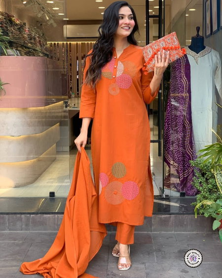 KF 6027 Kalaai Reyon Slub Embroidery Kurti With Bottom Dupatta Wholesale Online